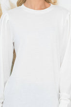 Load image into Gallery viewer, Black French Terry Long Sleeve Top