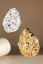 Load image into Gallery viewer, Silver Shimmer Teardrop Stud Earrings