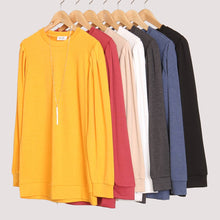 Load image into Gallery viewer, Black French Terry Long Sleeve Top