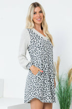 Load image into Gallery viewer, Long Sleeve Animal Print Dress