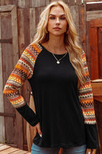 Load image into Gallery viewer, Western Raglan Long Sleeve Top