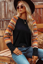 Load image into Gallery viewer, Western Raglan Long Sleeve Top