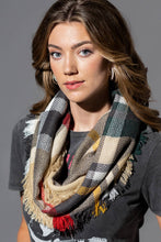 Load image into Gallery viewer, Everyday Plaid Infinity Scarf