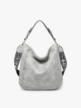 Load image into Gallery viewer, Aris Whipstitch Crossbody: Lt. Grey