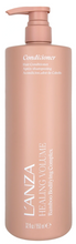 Load image into Gallery viewer, L'ANZA hair conditioner liter bottle with pump on a white background