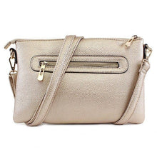 Load image into Gallery viewer, Three Compartment Wristlet Fashion Clutch/Crossbody: Rose Gold