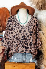 Load image into Gallery viewer, Western Leopard Print Oversized Tee