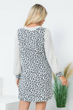 Load image into Gallery viewer, Long Sleeve Animal Print Dress