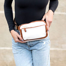 Load image into Gallery viewer, Presly Everywhere Belt Bag in Cognac White