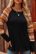 Load image into Gallery viewer, Western Raglan Long Sleeve Top