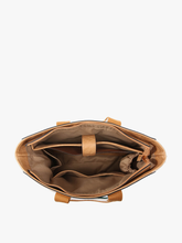 Load image into Gallery viewer, Haley Canvas Tote w/ Contrast Straps: Camel