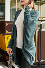 Load image into Gallery viewer, Open Front Long Cardigan: Teal

