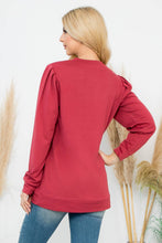 Load image into Gallery viewer, Black French Terry Long Sleeve Top
