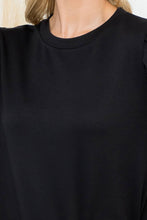 Load image into Gallery viewer, Black French Terry Long Sleeve Top
