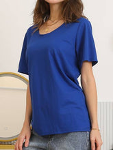 Load image into Gallery viewer, Scoop Neck Short Sleeve T-Shirt
