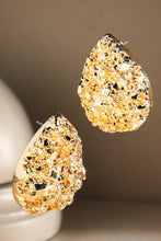 Load image into Gallery viewer, Gold Shimmer Teardrop Stud Earrings
