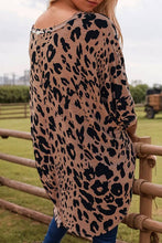 Load image into Gallery viewer, Western Leopard Print Oversized Tee
