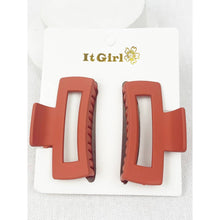 Load image into Gallery viewer, Mini Cut Out Rectangle Hair Claw Clip
