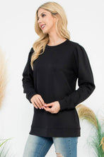 Load image into Gallery viewer, Black French Terry Long Sleeve Top
