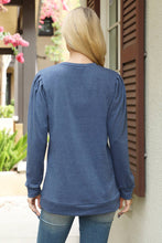 Load image into Gallery viewer, Black French Terry Long Sleeve Top
