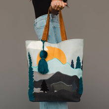 Load image into Gallery viewer, Mountain Scene Tote

