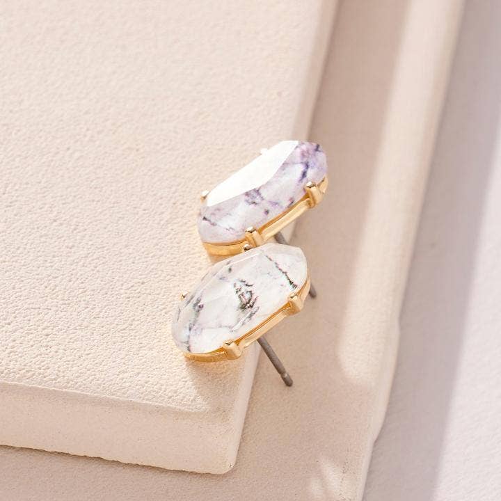 Pearlized Stud Earrings