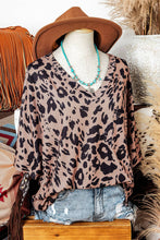 Load image into Gallery viewer, Western Leopard Print Oversized Tee
