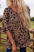 Load image into Gallery viewer, Western Leopard Print Oversized Tee
