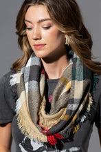Load image into Gallery viewer, Everyday Plaid Infinity Scarf
