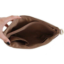Load image into Gallery viewer, Three Compartment Wristlet Fashion Clutch/Crossbody: Rose Gold
