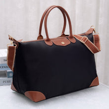 Load image into Gallery viewer, Nylon Duffel/Weekender Bag: Black
