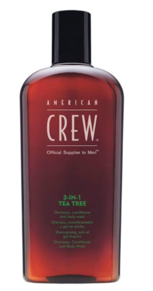 AMERICAN CREW 3-in-1 Tea Tree Shampoo, Conditioner & Body Wash, 15.2oz