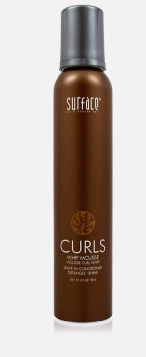 Surface curls whipped mousse