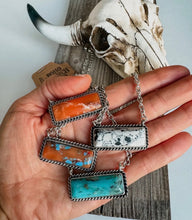 Load image into Gallery viewer, Western Semi Stone Bar Necklace
