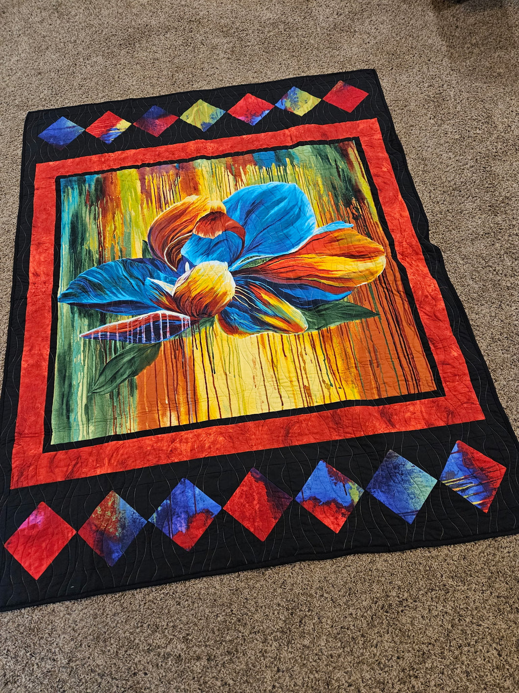 58” x 74” Fantastic Floral