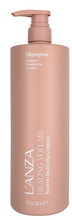 Load image into Gallery viewer, L'ANZA Liter shampoo bottle with pump on a white background
