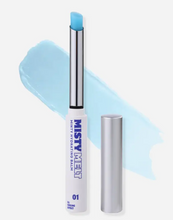 Load image into Gallery viewer, Lip balm with blue cap and visible brand name on a white background
