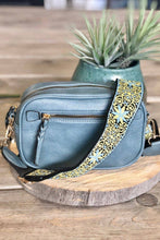 Load image into Gallery viewer, Boho Guitar Strap Women's Crossbody Bag: Denim

