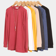 Load image into Gallery viewer, Black French Terry Long Sleeve Top
