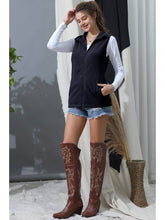 Load image into Gallery viewer, Zip Up Fleece Vest
