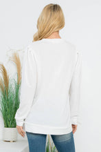 Load image into Gallery viewer, Black French Terry Long Sleeve Top
