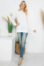 Load image into Gallery viewer, Black French Terry Long Sleeve Top
