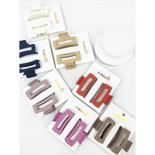 Load image into Gallery viewer, Mini Cut Out Rectangle Hair Claw Clip

